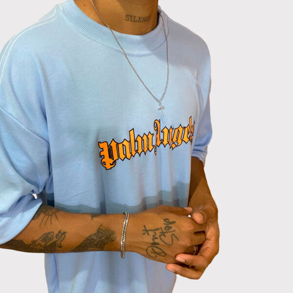 CAMISETA OVERSIZED PALM ANGELS AZUL
